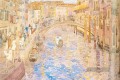Venezianische Kanal Szene Maurice Prendergast Aquarell